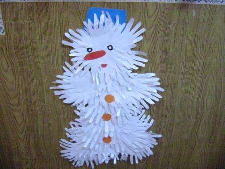 Правим снежен човек от палми в детската градина. Майсторски клас