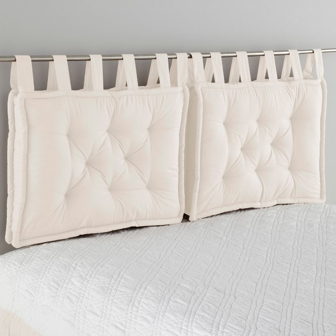 Decorative pillow-headboards