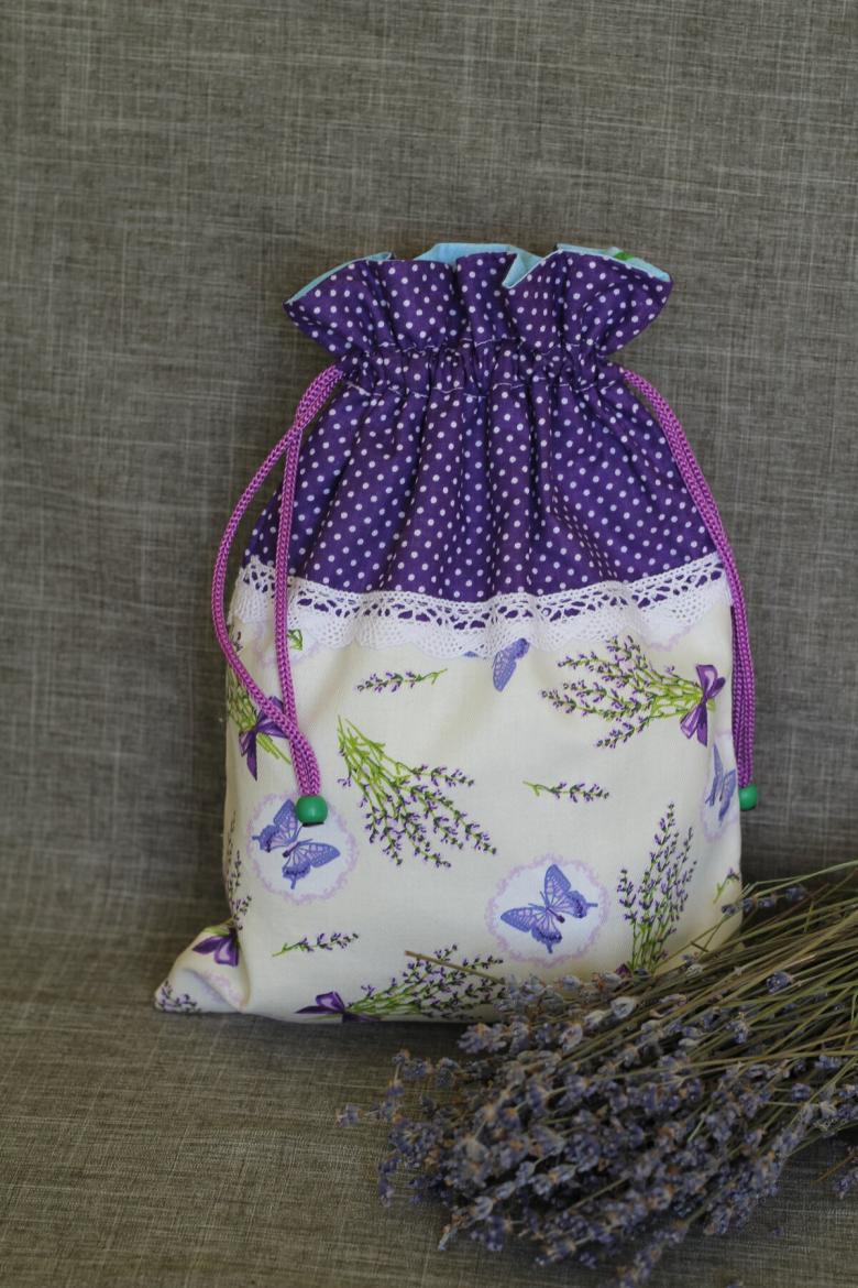 How to sew a bag with ties - DIY bags for gifts and herbs