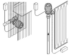 How to properly install the thermostat on the battery