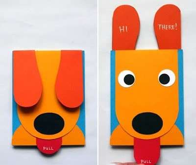 how to make a postcard dog