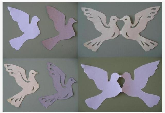 Master class of crafts a dove of peace for the 70th anniversary of Victory